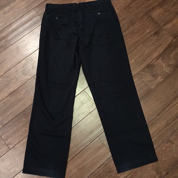 J. Crew Navy Blue Flat Front Chinos Men's SIZE 33 - Picture 4 of 5